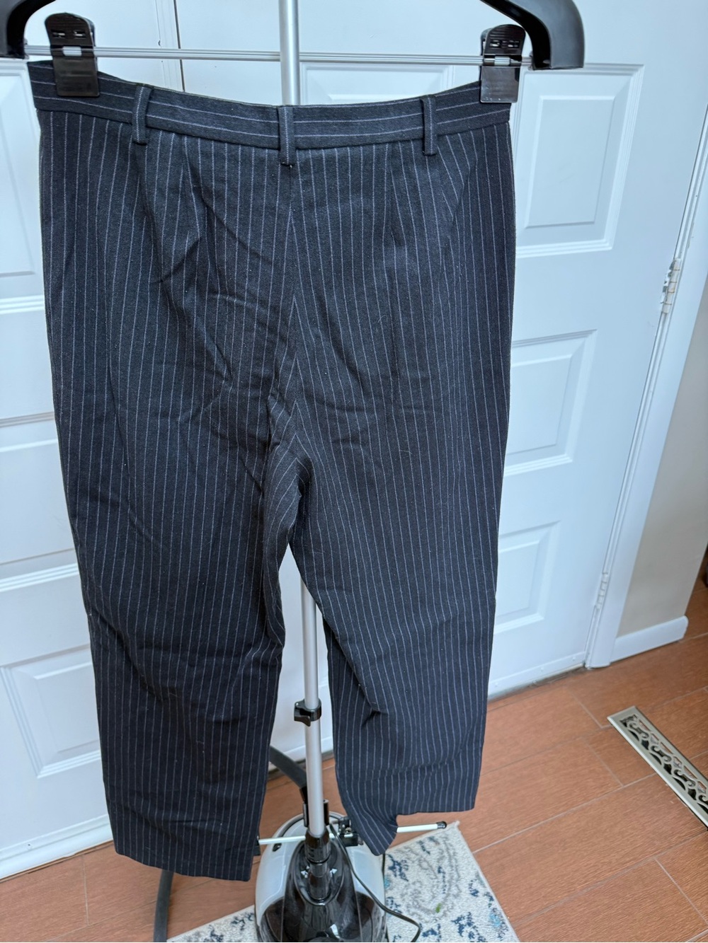 Rafaella Black Pinstripe Career Trousers - Picture 4 of 5